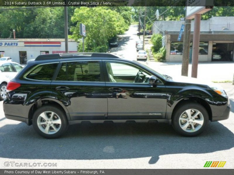 Crystal Black Silica / Ivory 2014 Subaru Outback 3.6R Limited