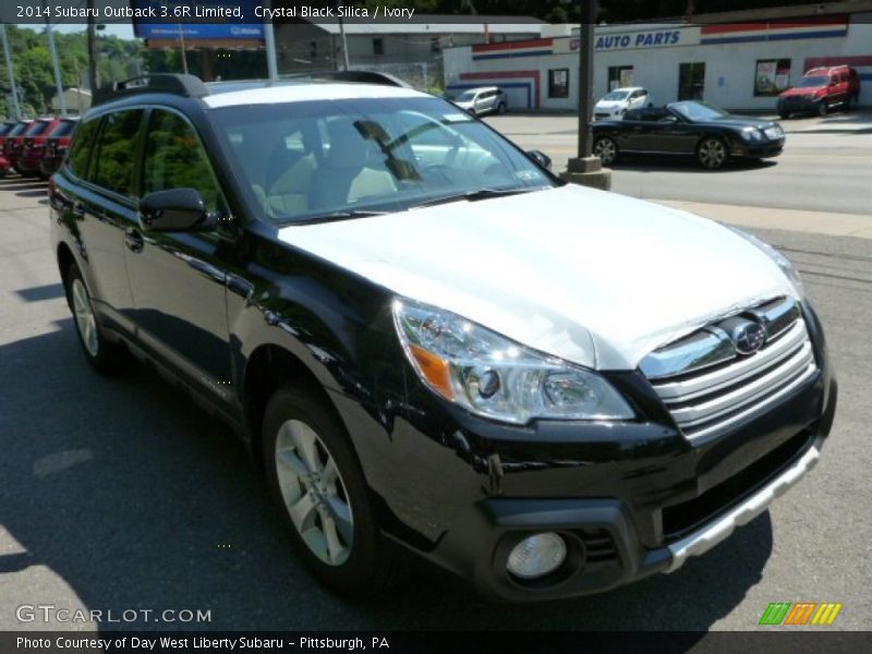 Crystal Black Silica / Ivory 2014 Subaru Outback 3.6R Limited