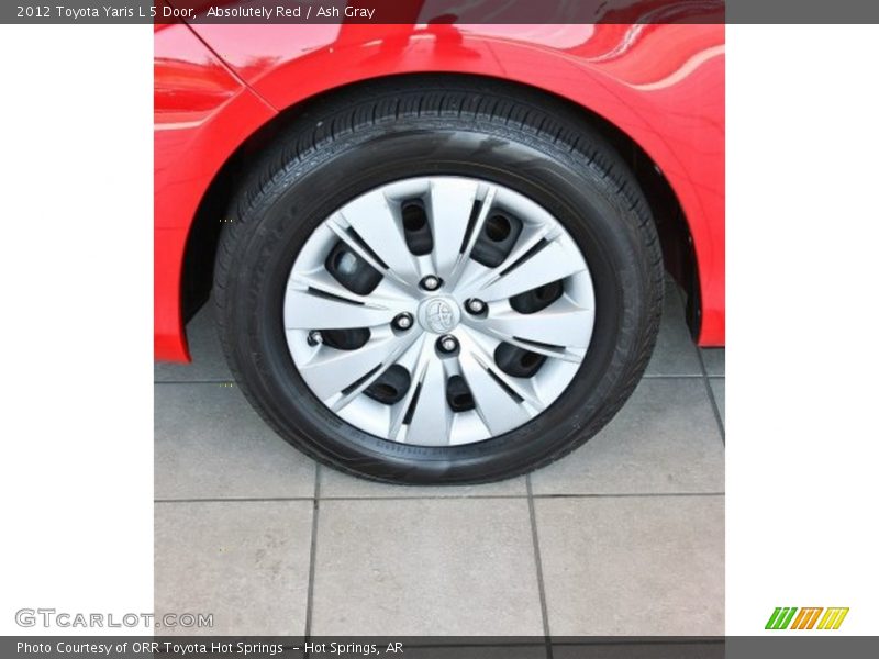 Absolutely Red / Ash Gray 2012 Toyota Yaris L 5 Door