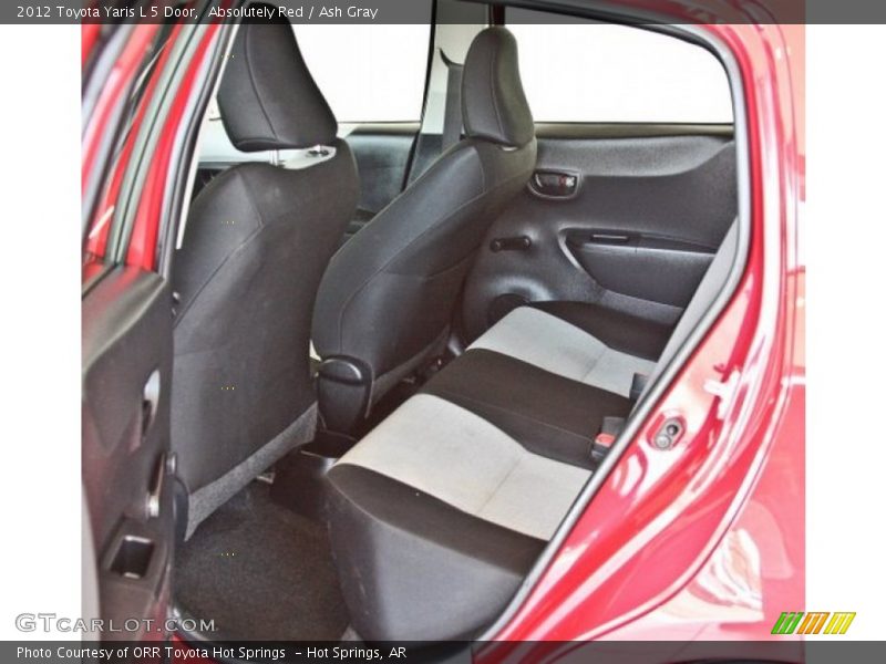 Absolutely Red / Ash Gray 2012 Toyota Yaris L 5 Door