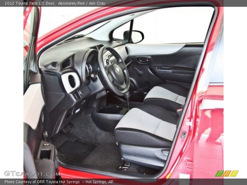 Absolutely Red / Ash Gray 2012 Toyota Yaris L 5 Door