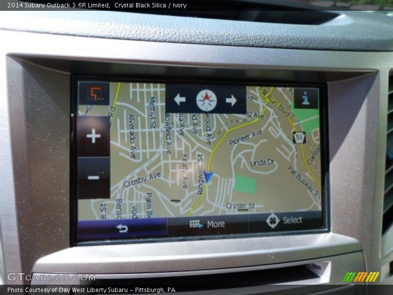 Crystal Black Silica / Ivory 2014 Subaru Outback 3.6R Limited