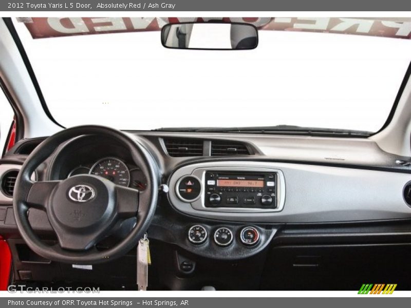 Absolutely Red / Ash Gray 2012 Toyota Yaris L 5 Door