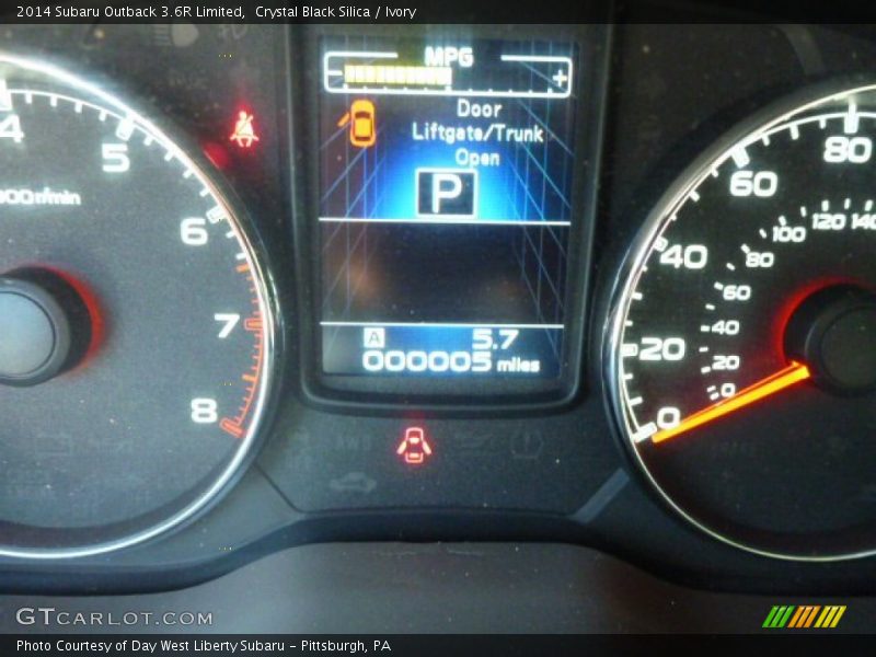 Crystal Black Silica / Ivory 2014 Subaru Outback 3.6R Limited