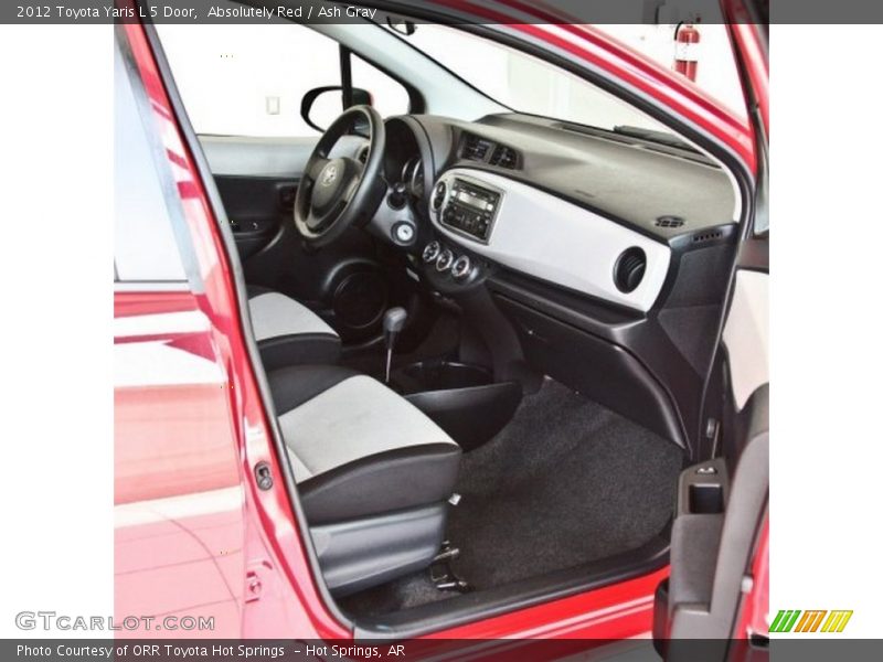 Absolutely Red / Ash Gray 2012 Toyota Yaris L 5 Door