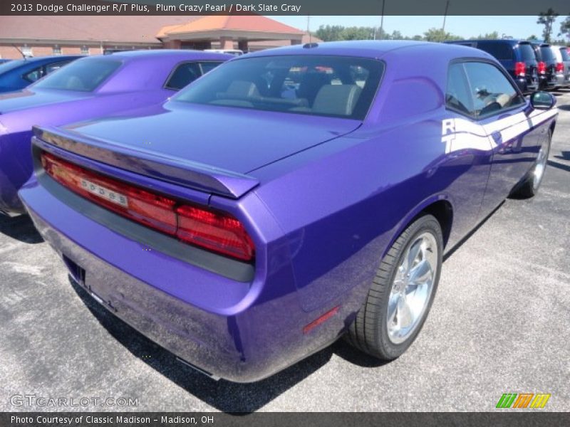 Plum Crazy Pearl / Dark Slate Gray 2013 Dodge Challenger R/T Plus