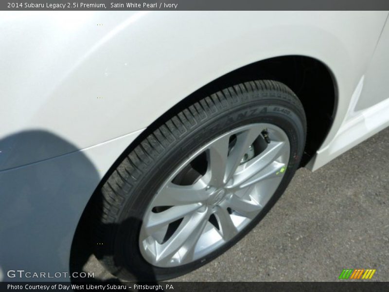 Satin White Pearl / Ivory 2014 Subaru Legacy 2.5i Premium