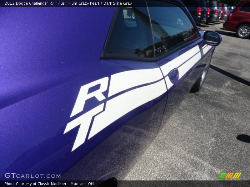 Plum Crazy Pearl / Dark Slate Gray 2013 Dodge Challenger R/T Plus