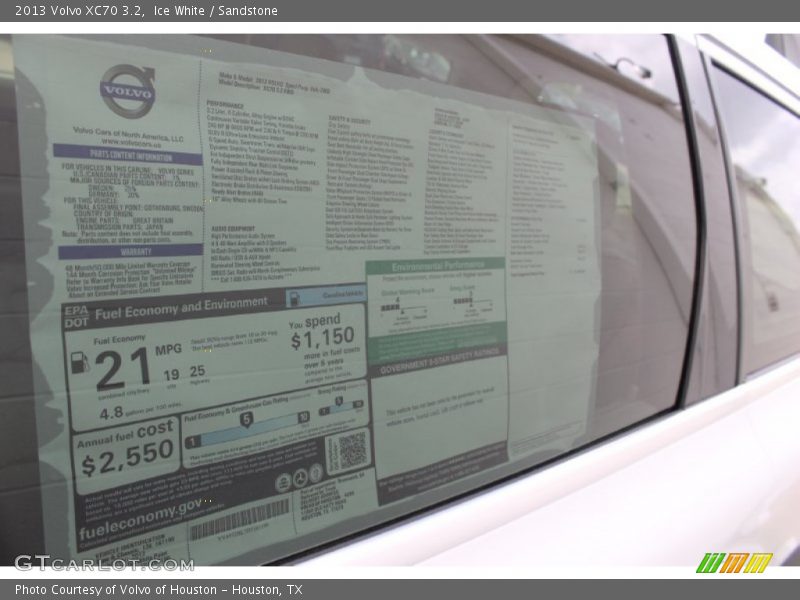 Ice White / Sandstone 2013 Volvo XC70 3.2