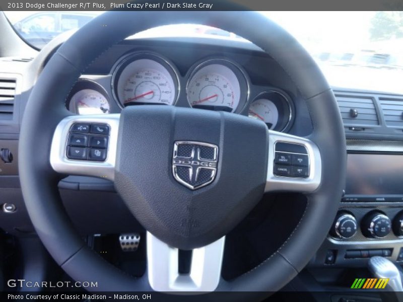 Plum Crazy Pearl / Dark Slate Gray 2013 Dodge Challenger R/T Plus