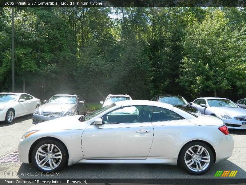 Liquid Platinum / Stone 2009 Infiniti G 37 Convertible