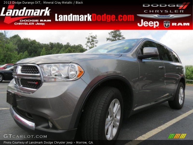 Mineral Gray Metallic / Black 2013 Dodge Durango SXT