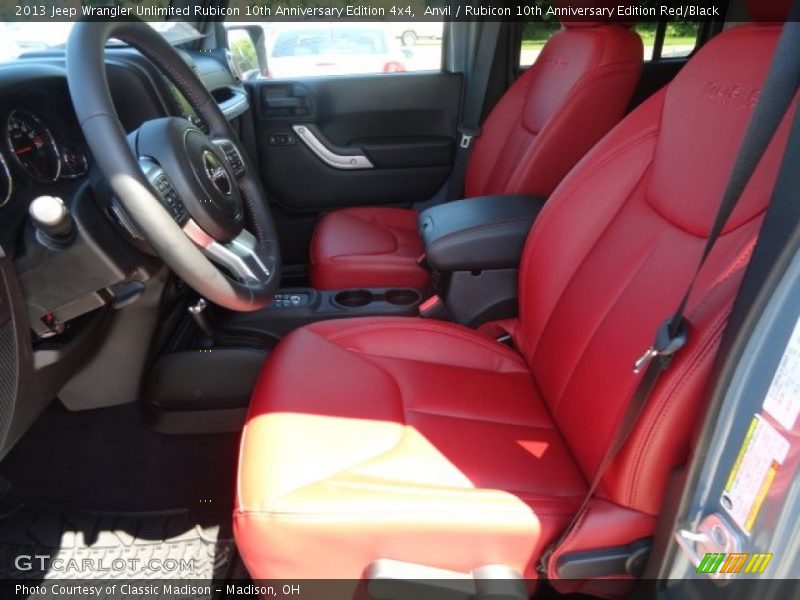 Front Seat of 2013 Wrangler Unlimited Rubicon 10th Anniversary Edition 4x4