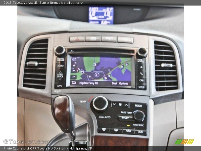 Controls of 2013 Venza LE