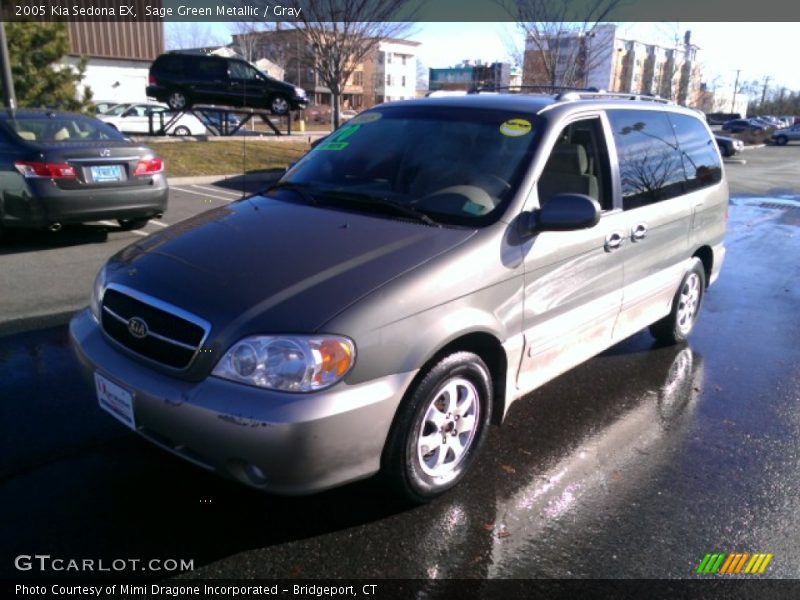 Sage Green Metallic / Gray 2005 Kia Sedona EX