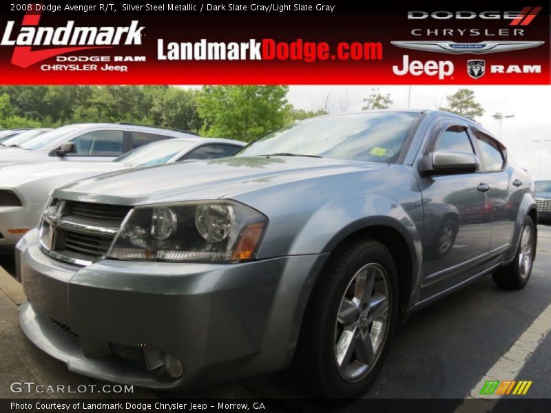 Silver Steel Metallic / Dark Slate Gray/Light Slate Gray 2008 Dodge Avenger R/T