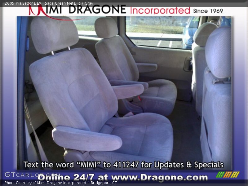 Sage Green Metallic / Gray 2005 Kia Sedona EX