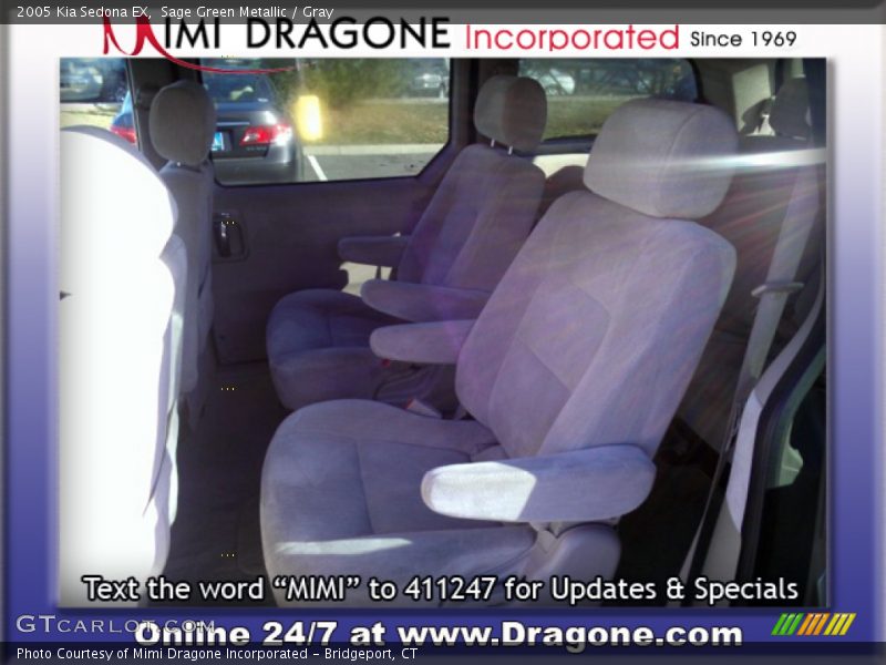 Sage Green Metallic / Gray 2005 Kia Sedona EX