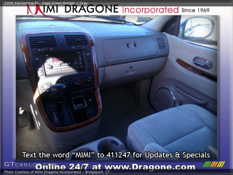 Sage Green Metallic / Gray 2005 Kia Sedona EX