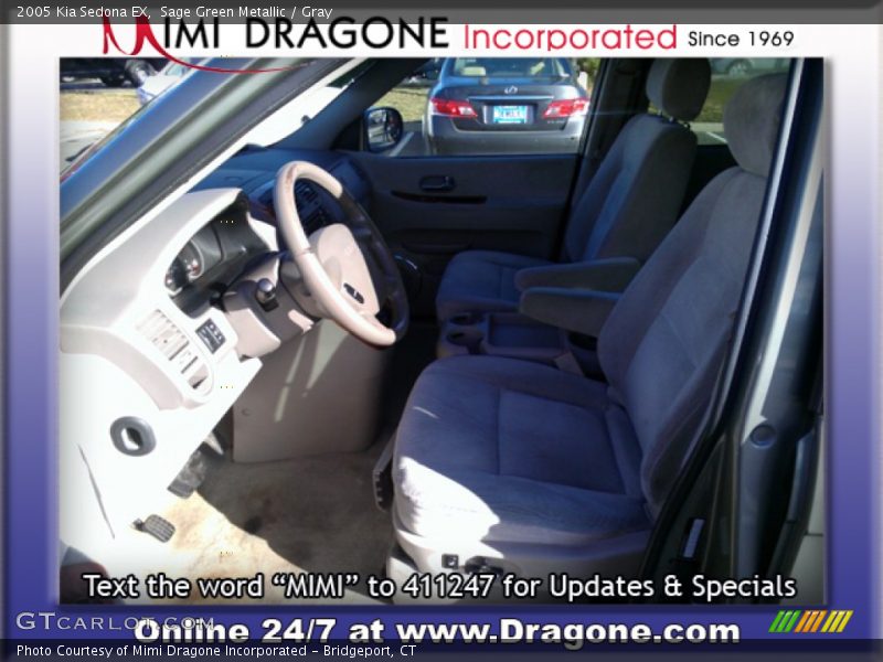 Sage Green Metallic / Gray 2005 Kia Sedona EX