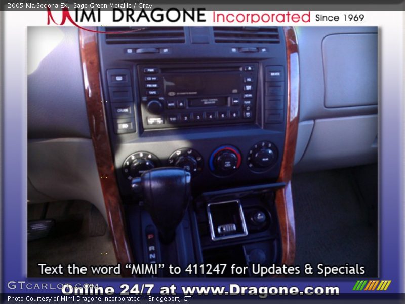 Sage Green Metallic / Gray 2005 Kia Sedona EX