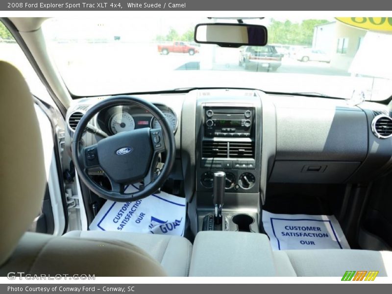 White Suede / Camel 2008 Ford Explorer Sport Trac XLT 4x4