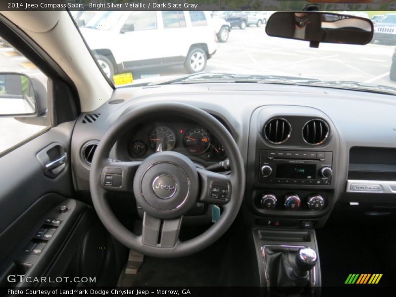 Bright Silver Metallic / Dark Slate Gray 2014 Jeep Compass Sport