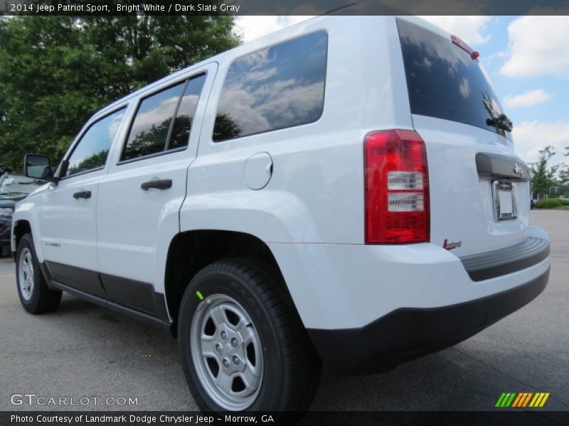 Bright White / Dark Slate Gray 2014 Jeep Patriot Sport