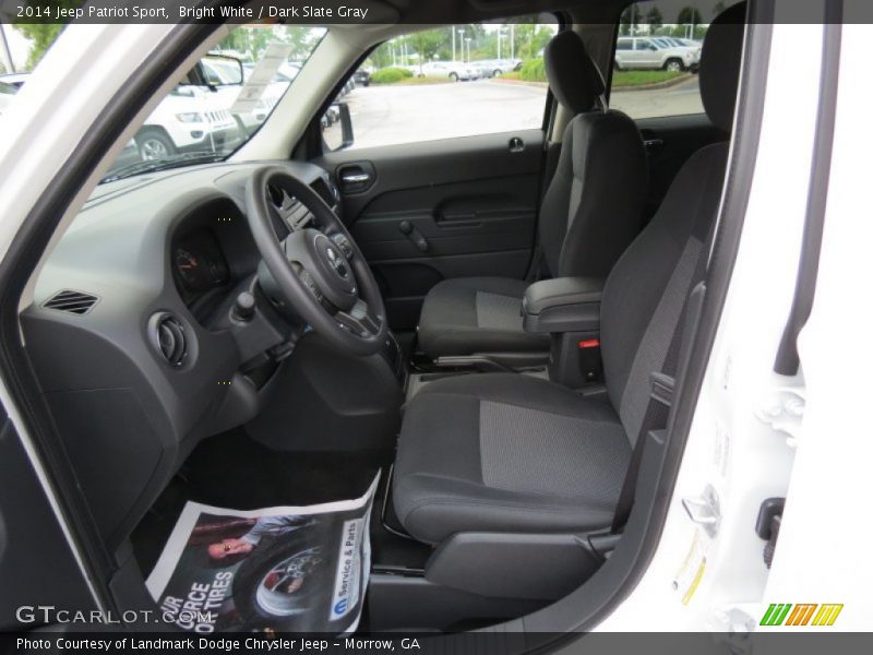 Bright White / Dark Slate Gray 2014 Jeep Patriot Sport