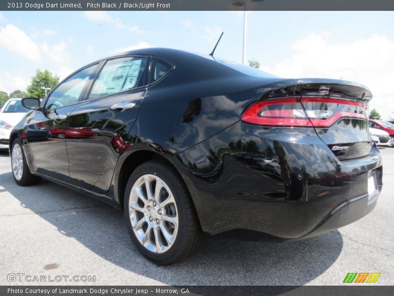 Pitch Black / Black/Light Frost 2013 Dodge Dart Limited