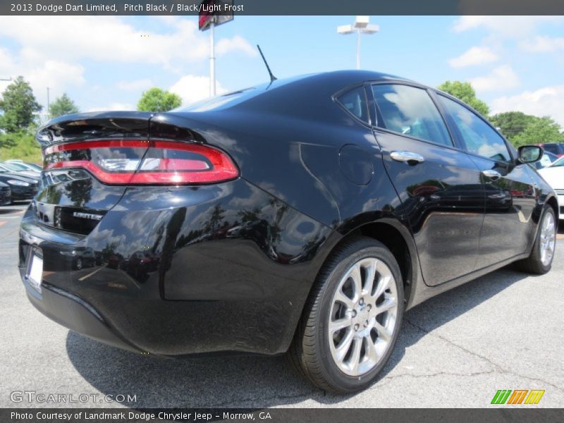 Pitch Black / Black/Light Frost 2013 Dodge Dart Limited