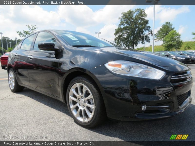 Pitch Black / Black/Light Frost 2013 Dodge Dart Limited