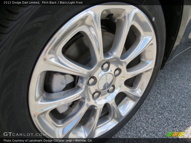 Pitch Black / Black/Light Frost 2013 Dodge Dart Limited