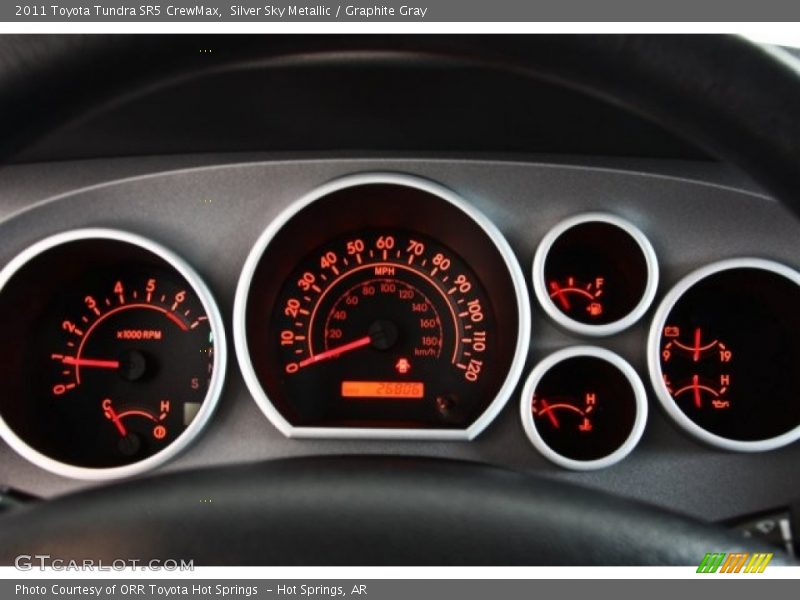 Silver Sky Metallic / Graphite Gray 2011 Toyota Tundra SR5 CrewMax