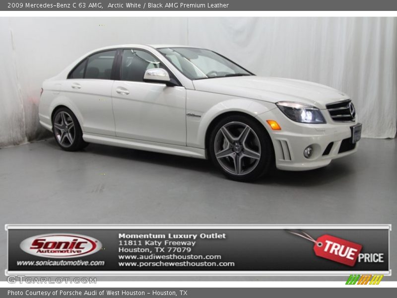 Arctic White / Black AMG Premium Leather 2009 Mercedes-Benz C 63 AMG