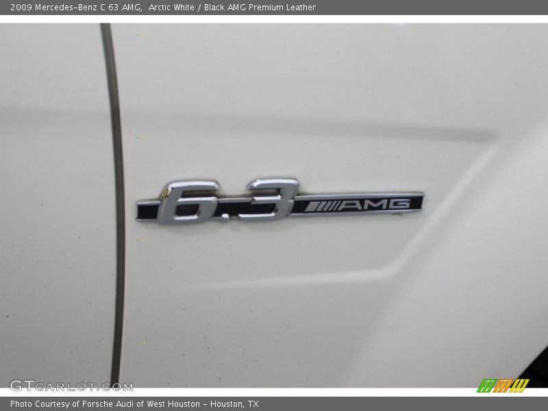 Arctic White / Black AMG Premium Leather 2009 Mercedes-Benz C 63 AMG
