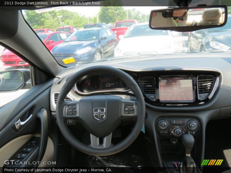Pitch Black / Black/Light Frost 2013 Dodge Dart Limited