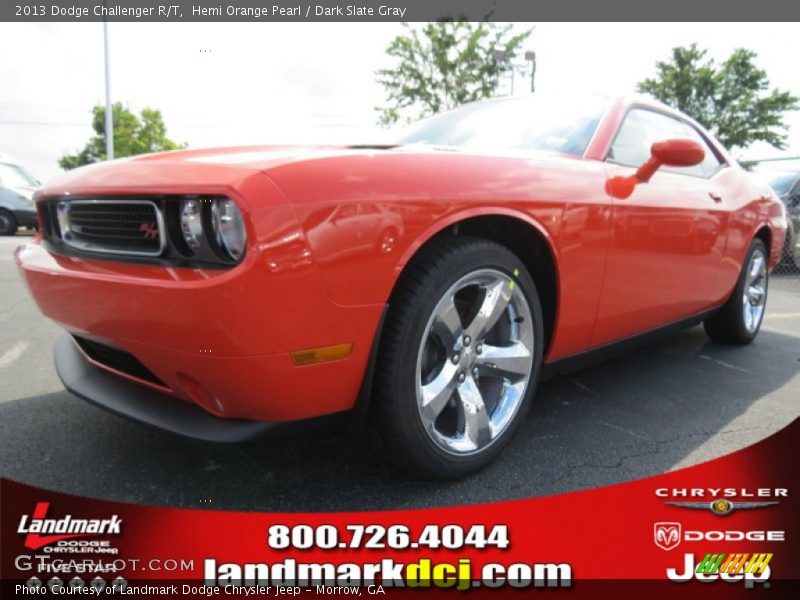 Hemi Orange Pearl / Dark Slate Gray 2013 Dodge Challenger R/T