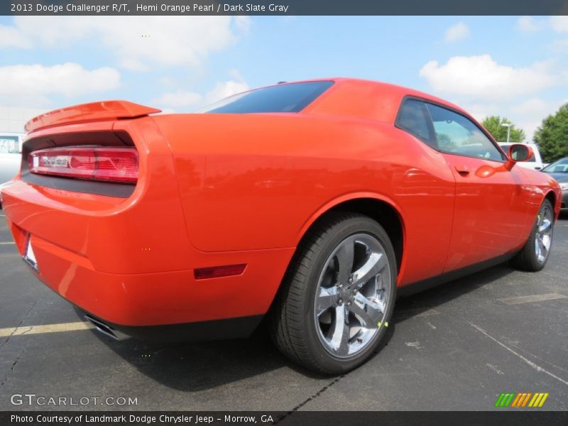 Hemi Orange Pearl / Dark Slate Gray 2013 Dodge Challenger R/T