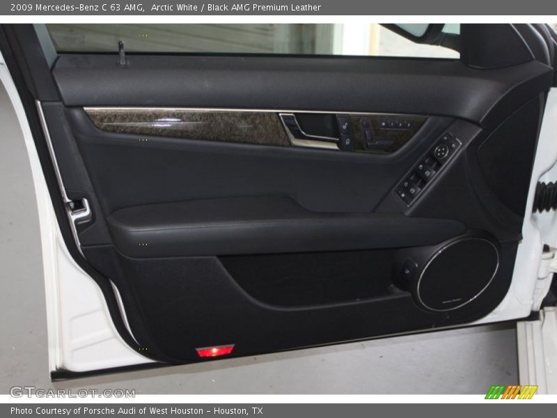 Arctic White / Black AMG Premium Leather 2009 Mercedes-Benz C 63 AMG
