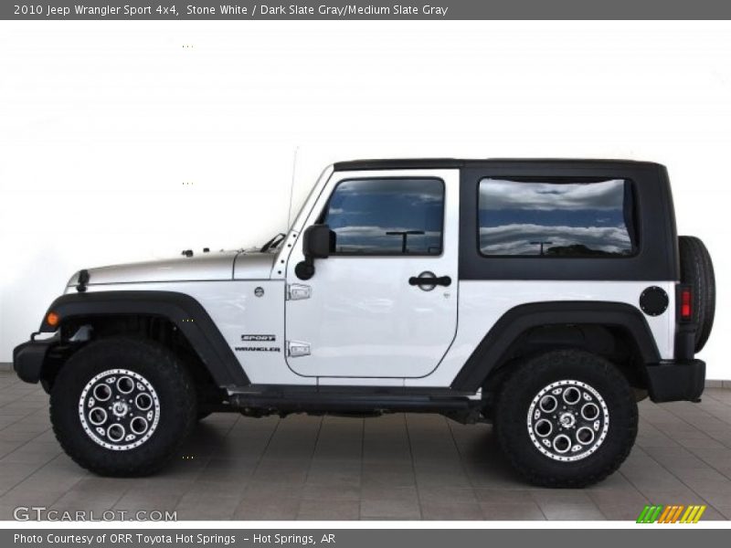 Stone White / Dark Slate Gray/Medium Slate Gray 2010 Jeep Wrangler Sport 4x4