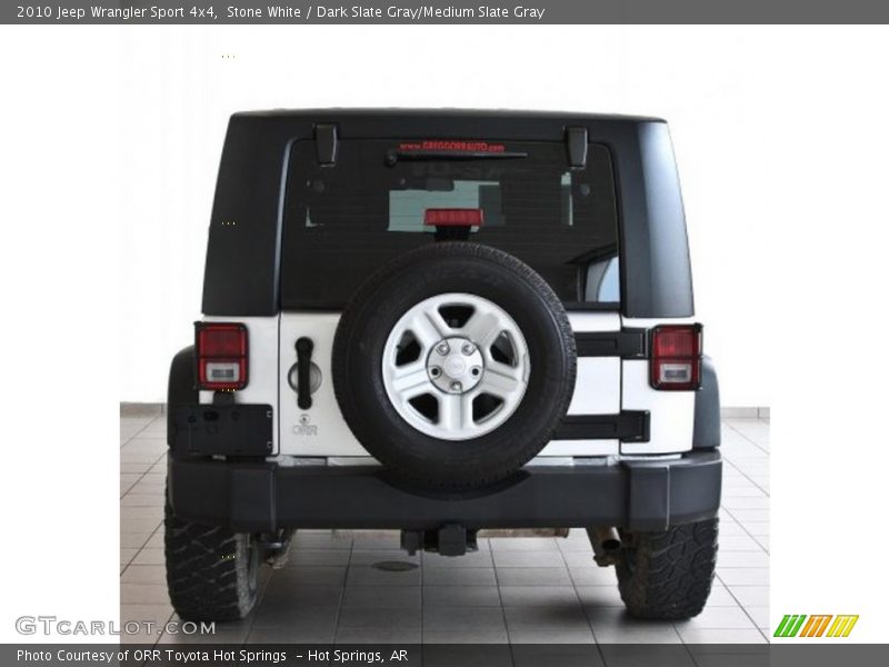 Stone White / Dark Slate Gray/Medium Slate Gray 2010 Jeep Wrangler Sport 4x4