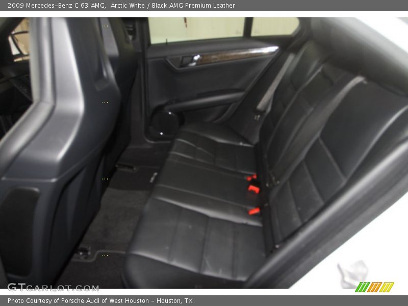 Arctic White / Black AMG Premium Leather 2009 Mercedes-Benz C 63 AMG