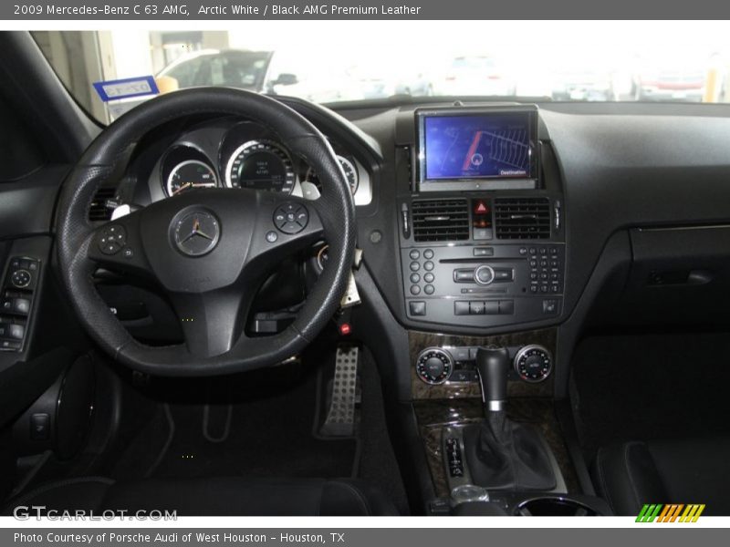 Arctic White / Black AMG Premium Leather 2009 Mercedes-Benz C 63 AMG