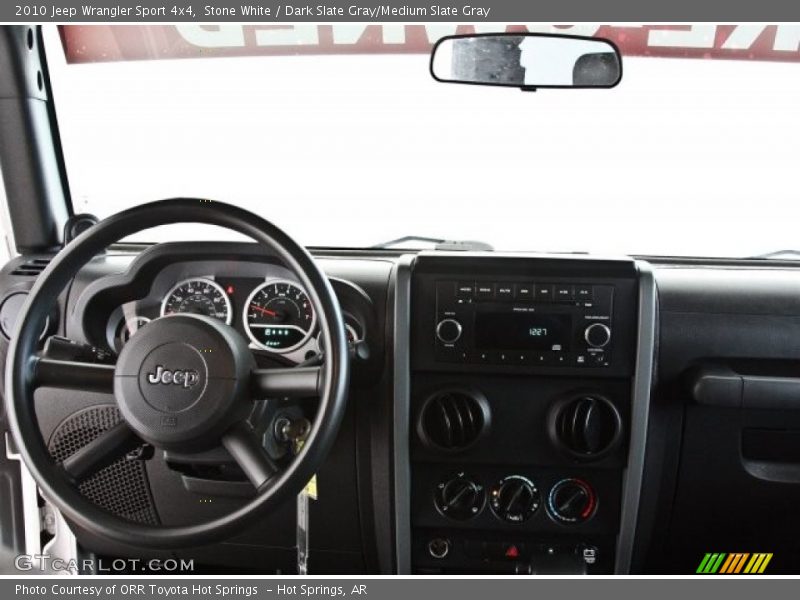 Stone White / Dark Slate Gray/Medium Slate Gray 2010 Jeep Wrangler Sport 4x4
