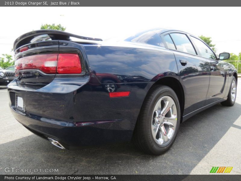 Jazz Blue / Black 2013 Dodge Charger SE