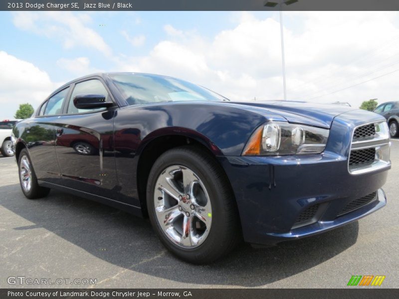 Jazz Blue / Black 2013 Dodge Charger SE