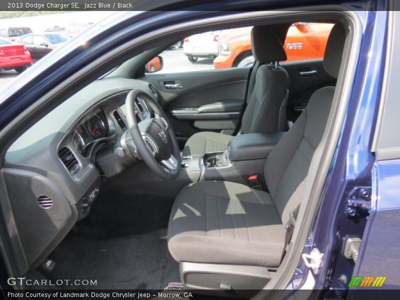 Jazz Blue / Black 2013 Dodge Charger SE