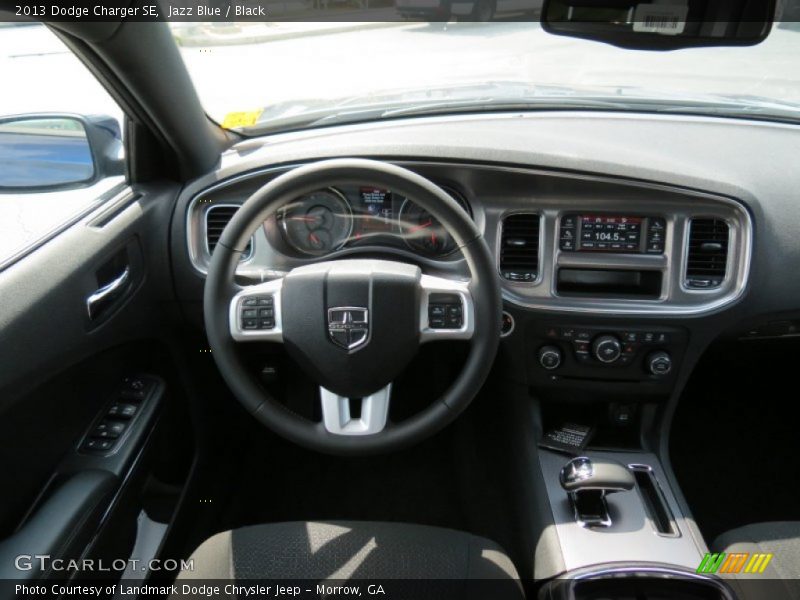 Jazz Blue / Black 2013 Dodge Charger SE