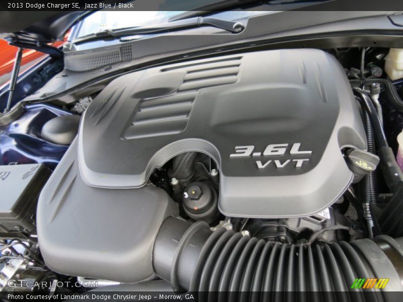 Jazz Blue / Black 2013 Dodge Charger SE